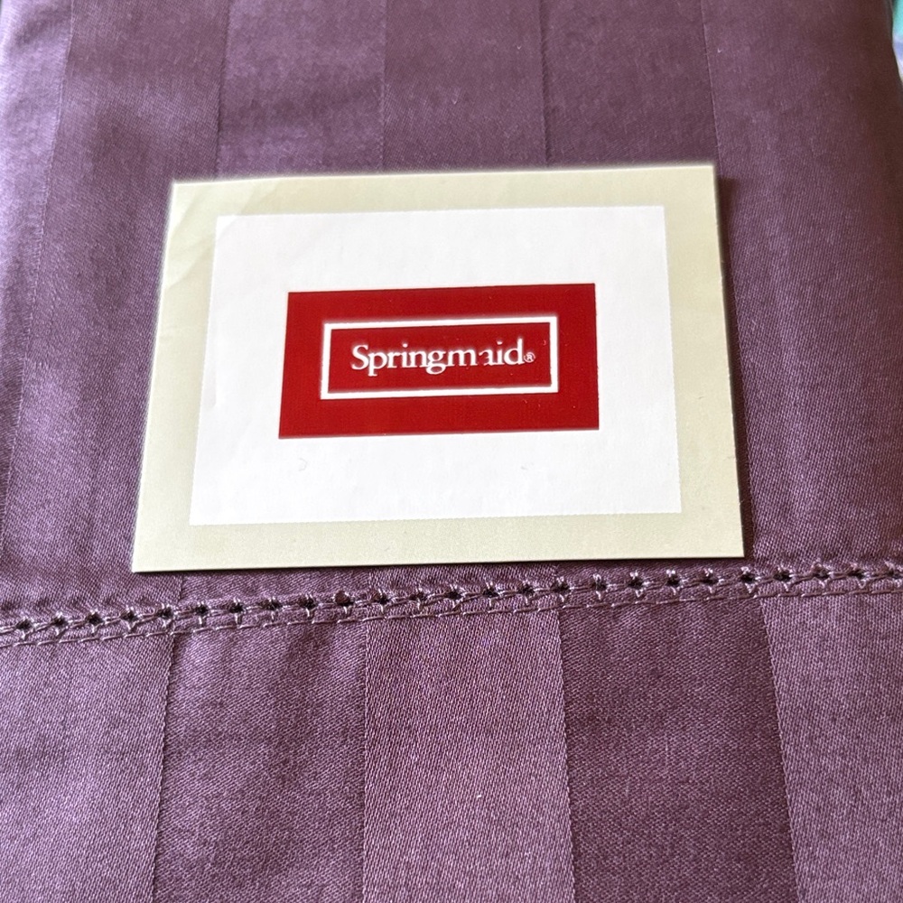 Pillowcases 2 oversized standard queen 400 thread ct Springmaid Egyptian cotton